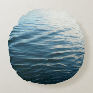 Cojín Redondo Fotografía abstracta de la naturaleza con tonos de