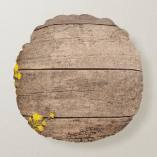 Cojín Redondo Fotografía bursátil, concepto vintage estilizado.