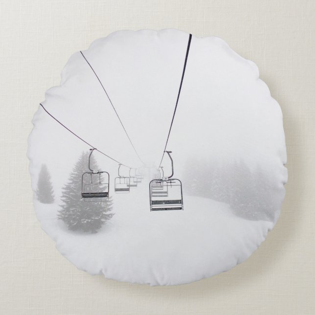 COJÍN REDONDO FOTOGRAFÍA DEL AUTO POR CABLE (Anverso)