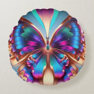 Cojín Redondo Fragmentos de Mariposa