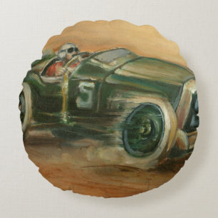 Cojín Redondo Francés Grand Prix Racecar de Ethan Harper