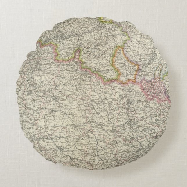 Cojín Redondo Francia del noreste (Anverso)