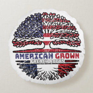 Cojín Redondo Francia Francés Estados Unidos Estados Unidos Esta