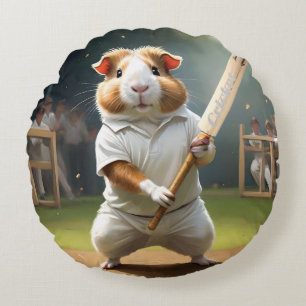 Cojín Redondo Frenesí del críquet: el gran partido de los coneji