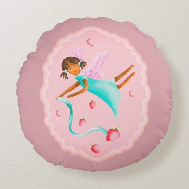 Cojín Redondo Fresa (Anverso)