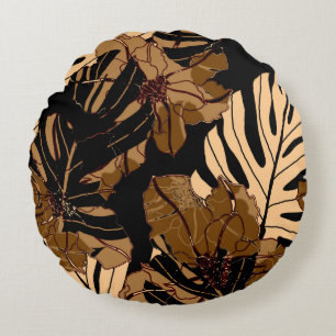 Cojín Redondo Fresa colorida: orejas rosas color agua