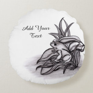 Cojín Redondo Froggy , Agrega tu texto