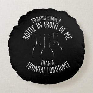 Cojín Redondo Frontal Lobotomy Round Pillow
