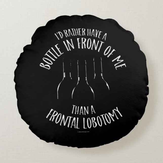 Cojín Redondo Frontal Lobotomy Round Pillow (Anverso)