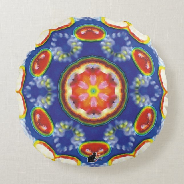 Cojín Redondo FruityTooty Kaleidoscope (Anverso)