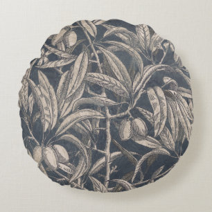 Cojín Redondo Fruta del vintage y I floral