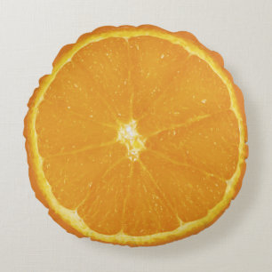 Cojín Redondo fruta naranja