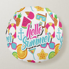 Cojín Redondo Frutas personalizados