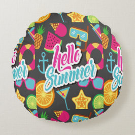 Cojín Redondo Frutas personalizados