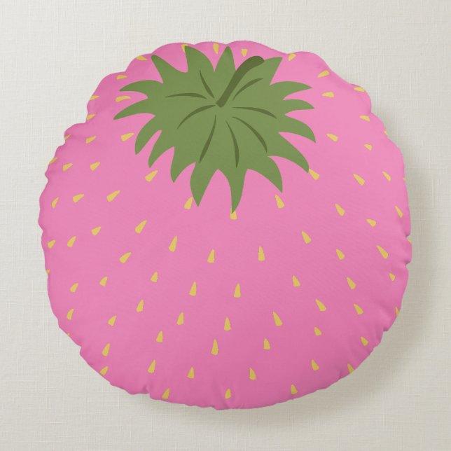 Cojín Redondo Fruto Fresa (Anverso)