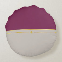 Cojín Redondo Fuchsia & Taupe Haven