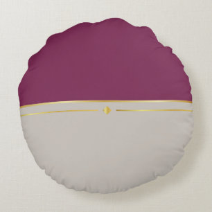 Cojín Redondo Fuchsia & Taupe Haven