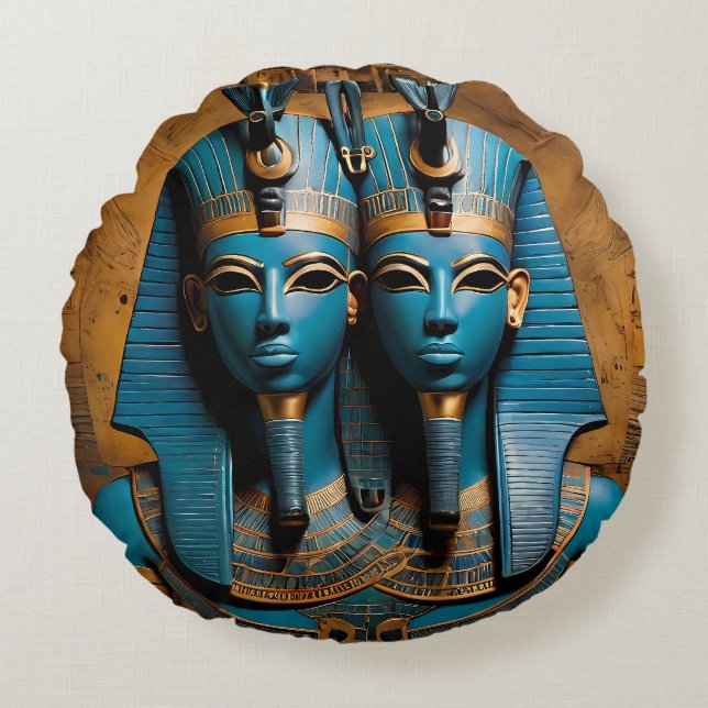 Cojín Redondo Fuego de los dioses (Anverso)