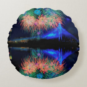 Cojín Redondo Fuegos artificiales