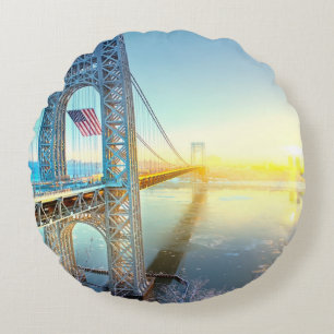 Cojín Redondo Fuerte de conexión Lee NJ y Manhattan NYPlus de