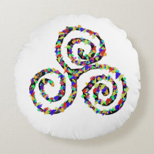 Cojín Redondo Fuerza Celta de Triskelion