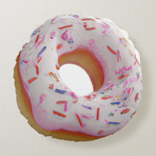 Cojín Redondo Fun Donut Shop Round Pillow - Personalizable Whims