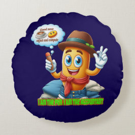 Cojín Redondo Funny Accountant