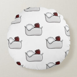 Cojín Redondo Funny Capybara