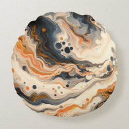 Cojín Redondo Fusión fluida: donde el calor se encuentra con la