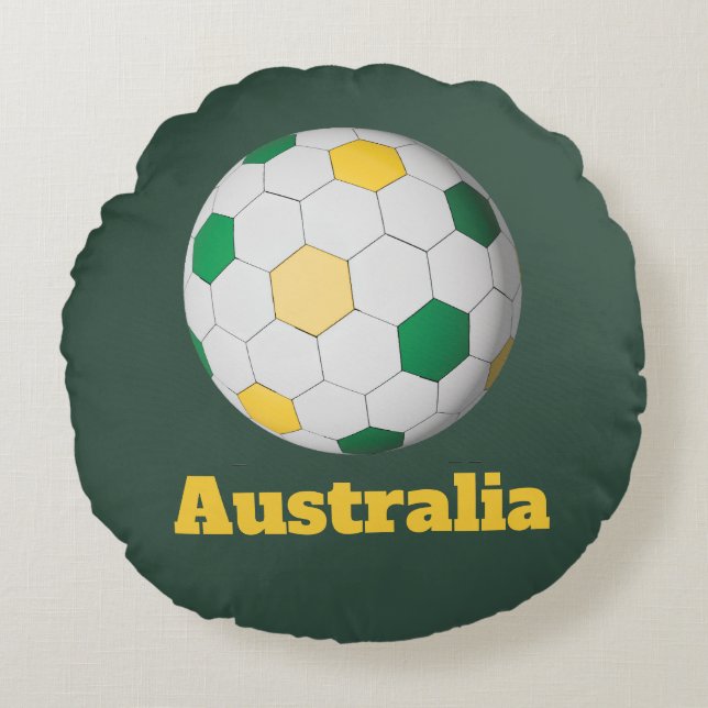 Cojín Redondo Fútbol Australiano (Anverso)