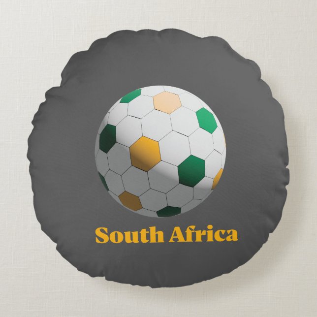 Cojín Redondo Fútbol Sudáfrica (Anverso)