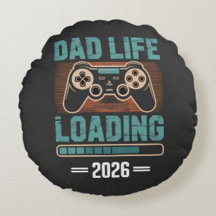 Cojín Redondo Futuro Padre Vida de Papá Cargando 2026