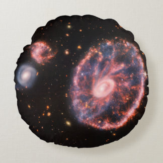Cojín Redondo Galaxia de volantes, telescopio espacial James Web