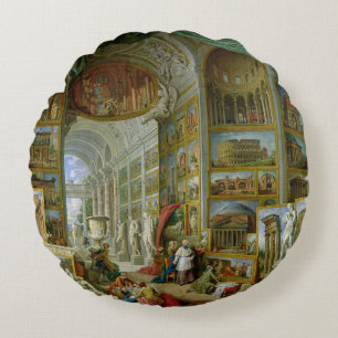 Cojín Redondo Galería de vistas de Roma antigua, 1758