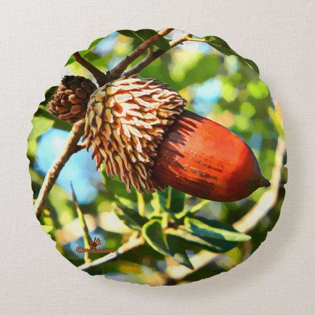 Cojín Redondo Galilee Acorn (Anverso)