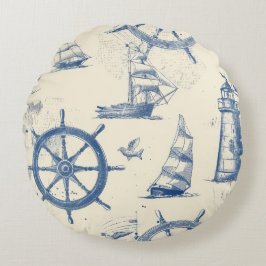 Cojín Redondo Galleta de pan de jengibre en forma redondeada con