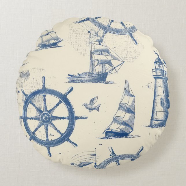 Cojín Redondo Galleta de pan de jengibre en forma redondeada con (Anverso)