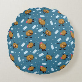 Cojín Redondo Galleta y leche