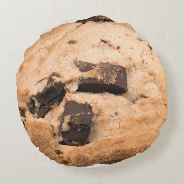 Cojín Redondo Galletas Chips De Chocolate Dulces Postre Panaderí (Reverso)