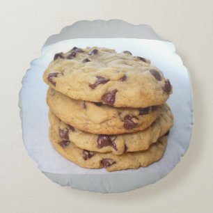 Cojín Redondo Galletas Chips De Chocolate Dulces Postre Panaderí