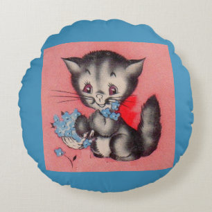 Cojín Redondo gatito dulce
