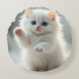Cojín Redondo Gato Adorable