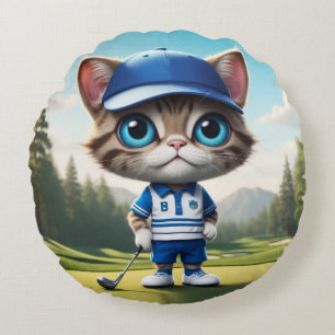 Cojín Redondo Gato de golf