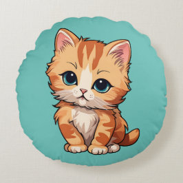 Cojín Redondo Gato de tabla de corte