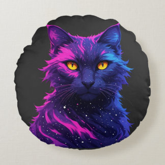 Cojín Redondo Gato Misterioso