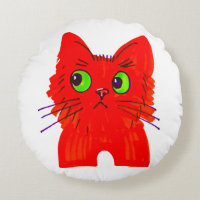 Gato rojo brillante — Maravilla de ojos amplios co