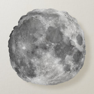 Cojín Redondo Geek del espacio lunar completo