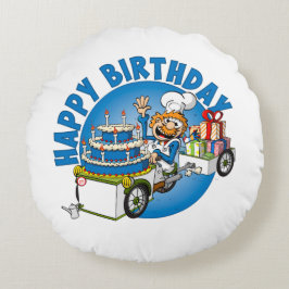 Cojín Redondo Gelukkige verjaardag