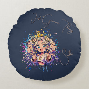 Cojín Redondo Gemini Sweet 16 Round Name Pillow