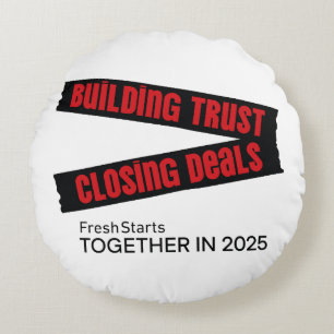 Cojín Redondo Generar confianza, cerrar acuerdos